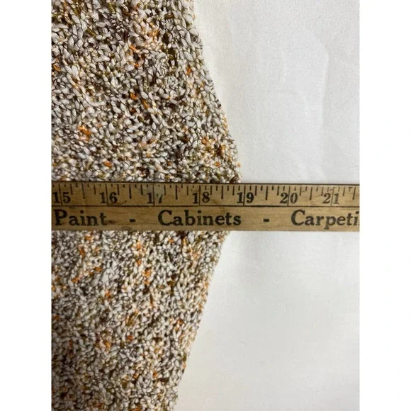 Pure Handknit Tan Cotton Cardigan Sweater M/L Long Button Up Boho Cottage Core - Picture 7 of 8